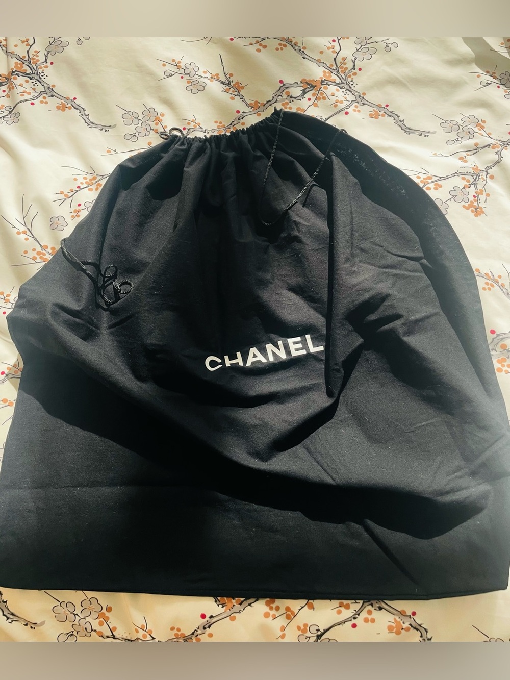 Authentic Chanel Dust Bag 25β Square with Drawstring